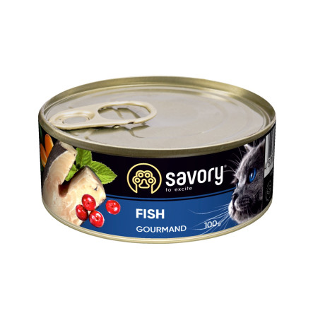 Savory Cat Adult Fish 100 г